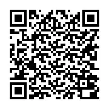 QR kód a telefonszámhoz +16202000862