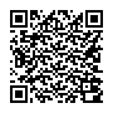 QR kód a telefonszámhoz +16202000893