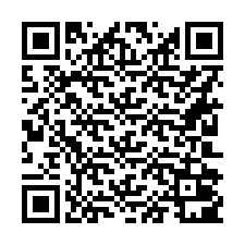 QR Code สำหรับหมายเลขโทรศัพท์ +16202001055