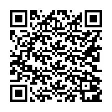 QR-code voor telefoonnummer +16202001223