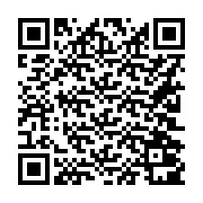 Kode QR untuk nomor Telepon +16202001779