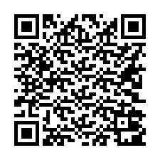 QR Code สำหรับหมายเลขโทรศัพท์ +16202001833