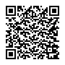 QR-koodi puhelinnumerolle +16202001836