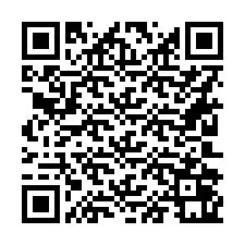 QR kód a telefonszámhoz +16202061145