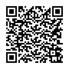 QR kód a telefonszámhoz +16202061813