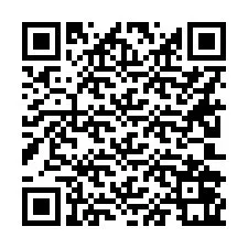 QR-code voor telefoonnummer +16202061902