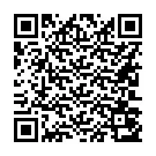 Código QR para número de teléfono +16203053757