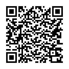 QR-Code für Telefonnummer +16203220947