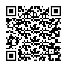 Código QR para número de teléfono +16203539502