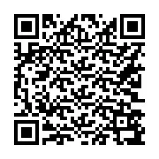 QR-code voor telefoonnummer +16203597239