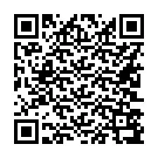 Código QR para número de teléfono +16203597277