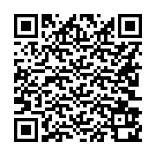 QR Code pour le numéro de téléphone +16203920736