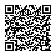 QR-Code für Telefonnummer +16204872010