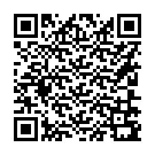 Código QR para número de teléfono +16206791001