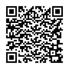 QR-code voor telefoonnummer +16206791002