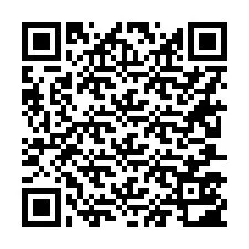 Código QR para número de telefone +16207502182