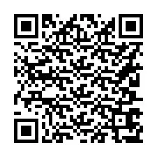 Kod QR dla numeru telefonu +16207677071