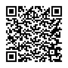 Código QR para número de teléfono +16207677529