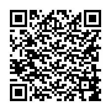 Código QR para número de teléfono +16209886446