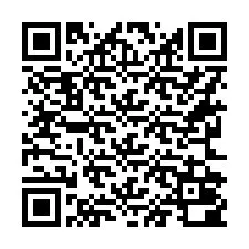 Codice QR per il numero di telefono +16262000004