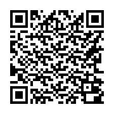 QR-code voor telefoonnummer +16262000019