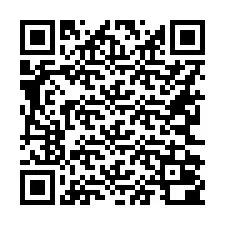 QR-code voor telefoonnummer +16262000033