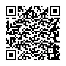 Código QR para número de telefone +16262443922