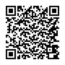 Codice QR per il numero di telefono +16263400876