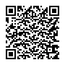 QR kód a telefonszámhoz +16263615894