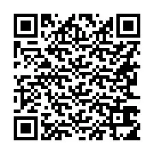 QR kód a telefonszámhoz +16263615896