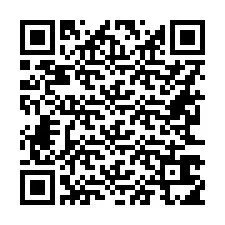 Kode QR untuk nomor Telepon +16263615897