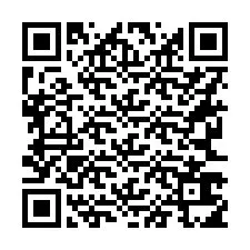 Código QR para número de teléfono +16263615930