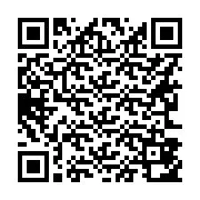 Código QR para número de teléfono +16263852242