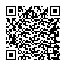 QR-код для номера телефона +16265077093