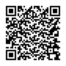 Código QR para número de telefone +16304398885