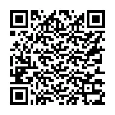 Código QR para número de telefone +16313335108