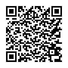 Kode QR untuk nomor Telepon +16313436789