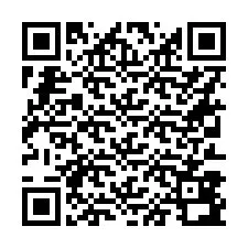 Código QR para número de telefone +16313892156