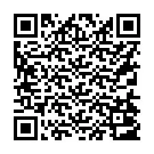 Kode QR untuk nomor Telepon +16314003100