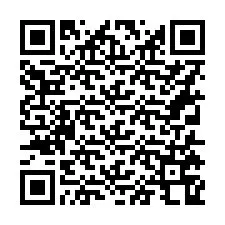 Código QR para número de teléfono +16315768255