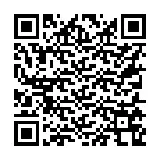 Código QR para número de telefone +16315768418