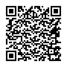 QR-code voor telefoonnummer +16467571043