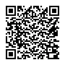 Código QR para número de teléfono +16472000049