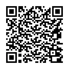 Código QR para número de teléfono +16472000050