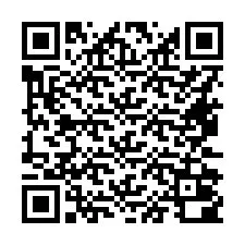 QR kód a telefonszámhoz +16472000076