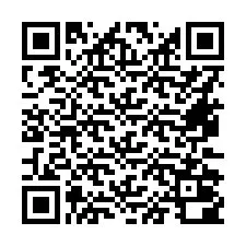 QR-koodi puhelinnumerolle +16472000157