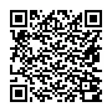 Código QR para número de teléfono +16472000235