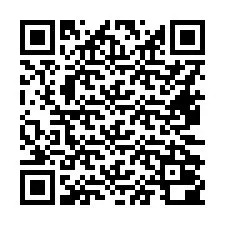 QR Code pour le numéro de téléphone +16472000296