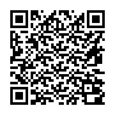 QR-koodi puhelinnumerolle +16472000481