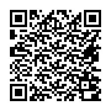 Código QR para número de telefone +16472000567